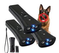 Anti Barking Device for Dogs, Pet Trainer for Humane & Effortless Dog Training, Ultrasonic Dog Barking Deterrent with HD Display & LED Flashlight, Up to 30ft Range (3Pcs)