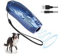 Anti Barking Device for Dogs, Ultrasonic Dog Barking Deterrent Devices with USB Charger, Handheld Ultrasonic Bark Stopper, Pet Gentle Stop Barking Device for Small Medium Large Dogs Indoor Outdoor