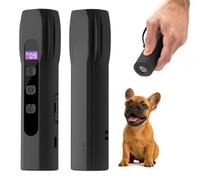 Anti Barking Training Device for Dogs - Handheld Dog Control with 3 Ultrasound Modes, Flashlight, USB Rechargeable | Humane, Lightweight Bark Stopper Ultrasonic for Puppies & Pets (35ft Range)
