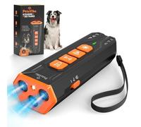 Anti Barking Ultrasonic Device for Dogs, Bark Stopper, Barking Deterrent & Dog Trainer for Indoor-Outdoor. Small, Medium & Large Dogs. 2-in-1 Led Flashlight, 100% full refund if not fully happy. Black