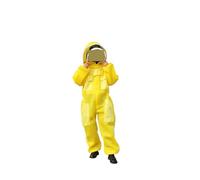 Anti-bee Suit, Full Set Of Breathable Special Thickened Beekeeping Clothing, Half Body Bee Protective Suit, Bee Hat, Take Honey ,Full Protection(Light yellow,155-173cm)