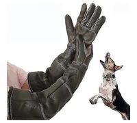 Anti-Bite Leather Gloves for Cats, Dogs & Wild Animals - Full-Arm Protection for Gardening, Pruning, Vet & Animal Care