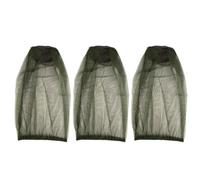 Anti-bite Net Cap Halloween Season 3pcs Gauze Fine Mesh for Gardeners | Elastic End, Hat-compatible Hands-free Coverage, for Walking and Gardening against Mosquitoes and Midges
