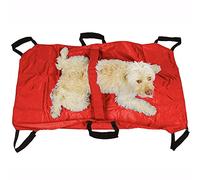Anti-Bite Pet Stretcher - Red, Safe Transport Tool for Dogs and Vets | Provides Secure Handling for Injured Pets, Durable Red Fabric, Bite-Resistant Design, for Veterinary Clinics and Home Use