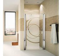 Anti-Blackout Window Film - Curved Design - Self-Adhesive Privacy Screen Stickers for Windows and Shower Doors - 120 x 45 cm