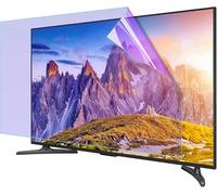 Anti-Blue Light/Anti Scratch TV Screen Protector, Glare Relieve Screen Filter Film for LCD, LED, OLED & QLED 4K HDTV - 50",
