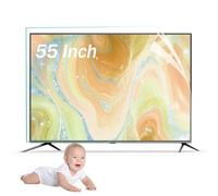 Anti-Blue Light Film for 55 Inch TV, Hardened with Anti-Reflective Coating to Minimize Eye Strain and Protect Against Scratches for All Flat-Screen TV,55 cali (1221x689 mm)