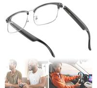 Anti Blue Light Translator Glasses (6H Battery Life) + Take A Photo/Offline Translation, Supports 144 Languages, Ai Smart Translator Glasses + Built-in Mic & Speakers,Black