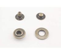Anti Brass, 13mm Copper snap Fastener Open top Snap Buttons Stud Button Snap for Sewing Leather Craft Clothing, 30 Pieces per lot G60