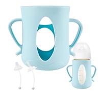 Anti-Break Feeding Bottle Holder, Food-Grade Bottle Sleeve, Travel Milk Bottle Sleeves, Baby Bottle Protection Sleeves, Duckbill Bottle Sleeve 4.53x3.15x3.94 inches for 160ml Bottle