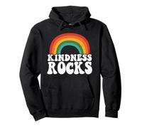 Anti-Bullying Hippie Retro Teacher Rainbow Kindness Rocks Pullover Hoodie