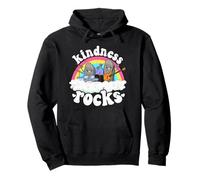 Anti Bullying Rainbow Hippie Music Teacher Kindness Rocks Pullover Hoodie