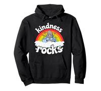 Anti-Bullying Rainbow Retro Music Teacher Kindness Rocks Pullover Hoodie