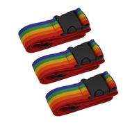 Anti-Burst Luggage Straps 3 Pack Adjustable Suitcase Lock Belt Travel Safety Straps for Road Trips and Flight