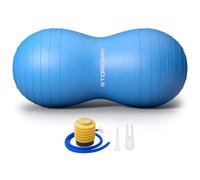 Anti-Burst Peanut Ball - High Weight Capacity Exercise Ball for Birth, Yoga, Pilates & Physical Therapy, Eco-Friendly PVC Fitness Ball for Kids & Adults, Includes Pump(31.5x15.7inch (80x40cm)，Blue )