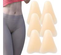 Anti Camel Toe Underwear 6Pcs Camel Toe Concealer, Silicone Insert Large Seamless Anti Underwear Guard, Portable and Reusable Cameltoe Pad for Women