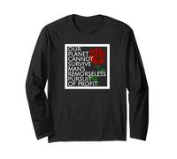 Anti Capitalism Quote Anti Capitalist Long Sleeve T-Shirt