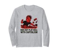 Anti Capitalist Punk Anarchy Rebellion Board Game Long Sleeve T-Shirt