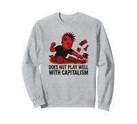 Anti Capitalist Punk Anarchy Rebellion Board Game Sweatshirt