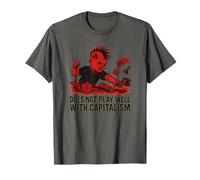 Anti Capitalist Punk Anarchy Rebellion Board Game T-Shirt