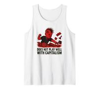 Anti Capitalist Punk Anarchy Rebellion Board Game Tank Top