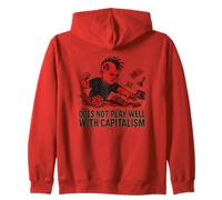 Anti Capitalist Punk Anarchy Rebellion Board Game Zip Hoodie