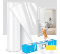Anti Cat Scratch Furniture Protector - Thickened Vinyl Single-Sided Sticky Couch Protector for Cats Dogs, Flexible Couch Corner Guard Under Cats Claw, Cat Scratch Deterrent Tape, 130"x9.4"