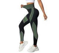 Anti Cellulite 3D Compression Lipedema Leggings for Women UK Butt Lifting Tummy Control High Waisted Resistance Band Seamless Ladies Leggings Soft Sport Running Gym Crazy Yoga Tights Blackish Green