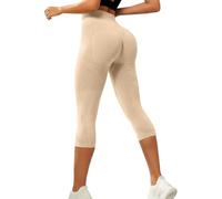 Anti Cellulite Compression 3D Leggings For Women Uk 3/4 Length Lipedema Compression Leggings Cropped High Waisted Tummy Control Body Sculpting Yoga Pants Ladies Gym Running Workout Trousers