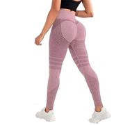 Anti Cellulite Leggings for Women, Suitable for Both Sports and Leisure, Perfectly Wrapping The Curves (Pink,XXL)