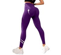 Anti Cellulite Leggings for Women, Suitable for Both Sports and Leisure, Perfectly Wrapping The Curves (Purple,L)