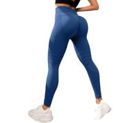 Anti Cellulite Leggings for Women, Suitable for Both Sports and Leisure, Perfectly Wrapping The Curves (Blue,L)