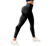 Anti Cellulite Leggings, UK Official 3D Anti Cellulite Leggings for Women Tummy Control Compression Pants Workout Yoga Pants (UK, Alpha, XL, Regular, Regular, Black)