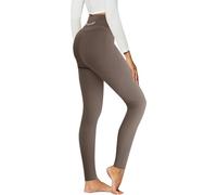 Anti-Cellulite Leggings Women High Waist Sports Leggings Warm Casual Solid Color Simple Basic Tights Classic Chic Goblet Thick Thermal Autumn Winter Pants, coffee, S