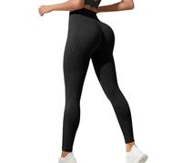 Anti Cellulite Lipedema 3D Compression Leggings for Women UK Butt Lifting Gym Running Sport Leggings Ladies Seamless Resistance Band Scrunch Bum Crazy Yoga Pants Black S