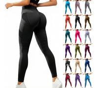 Anti Cellulite Lipedema 3D Compression Leggings for Women UK Butt Lifting Gym Running Sport Leggings Ladies Seamless Resistance Band Scrunch Bum Crazy Yoga Pants Black L