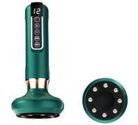 Anti Cellulite Massager, Electric Handheld Massager Tool with 12 Suction Modes, Smoothing The Skin, Firm & Tone Tool for Abdomen, Waist, Arm, Leg(Green)
