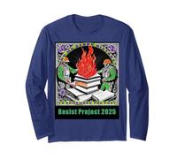 Anti-Censorship Resist Project 2025 Protest Art Long Sleeve T-Shirt