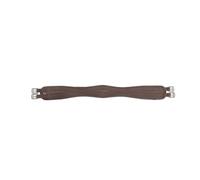 ANTI-CHAFE CONTOUR GIRTH WITH ELASTIC HORSE TACK SADDLE STRAP [BROWN] [30"]