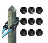 Anti-Chafe Dock Mooring Balls - Protect Boat Lines from Pier Piling Damage During Tide Fluctuations, Durable Slip Solution for Rising/Falling Water Levels (9-Pack)