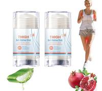 Anti Chafe Stick, Thigh Rescue anti Friction stick, Waterproof Running ChafeStick, anti Chafing Cream, anti chafe Balm, Foot Blister Gel Stick for Heel, Lower Arm, Thigh Legs, Skin Protection (2)