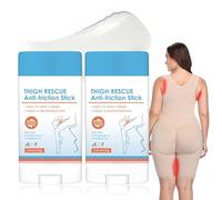 Anti-chafing stick, thigh rubbing protection, anti-chafing stick, anti-friction thighs, anti-friction stick for heel, forearm, thighs, water and sweat resistant protective balm (2 pieces)