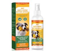 Anti-Chew Bitter for Dog Behavior Training Aid Spray, Natural Ingredients, Protect Furniture Shoes Belongings, Stop Chewing, Licking, Biting for Dog Deterrent Spray - New Formula
