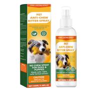 Anti-Chew Bitter for Dog Behavior Training Aid Spray, Natural, Stop Chewing, Licking, Biting for Dog Deterrent Spray, Natural, Effective of Furniture, Shoes, Bandages, Indoor & Outdoor Use