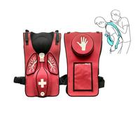 Anti Choking Device， First Aid Training Heimlich Vest with Tracheal Blockage Anti Choking Trainer Wearable Adult CPR Infarction Teaching Model for Demonstrations