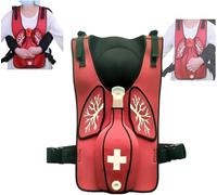 Anti Choking Obstruction Trainer Vest, Airway Obstruction Simulation Training Wearing Vest with Back Shot for First Aid Teaching, Nursing and Student,Adults