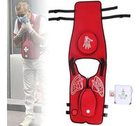Anti Choking Obstruction Trainer Vest Lightweight Heimlich Training Vest First Aid Rescue Model Back Tapping Points Realistic for Nurse First Aid Teaching Accessories B