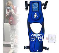 Anti Choking Obstruction Trainer Vest Lightweight Heimlich Training Vest First Aid Rescue Model Back Tapping Points Realistic for Nurse First Aid Teaching Accessories A