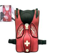 Anti-choking Training Vest - Cpr Rescue Device For Heimlich Maneuver Practice, First Aid Simulation For Nurses, Students & Lifesavers, Essential Safety Training Tool Red One Size