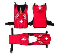Anti Choking Vest, Adult First Aid Heimlich Training Vest Set with Back Slap Foreign Body Plug Operation Guide Backpack Multicolor